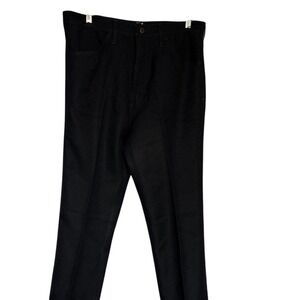 Wrangler Mens Vintage Wrancher Black Classic Fit Grandpa core Pants Size 34x33